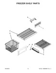 Diagram for 08 - Freezer Shelf Parts