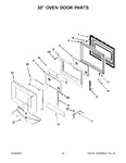 Diagram for 08 - 30" Oven Door Parts