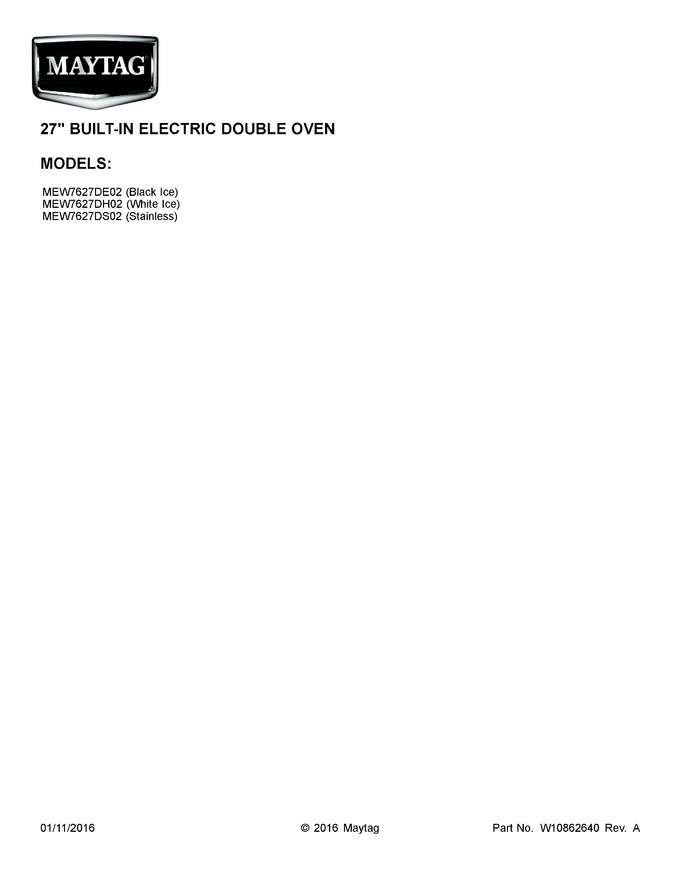 Diagram for MEW7627DS02