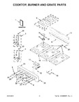 Diagram for 02 - Cooktop, Burner And Grate Parts