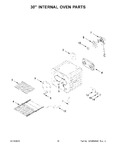 Diagram for 10 - 30" Internal Oven Parts