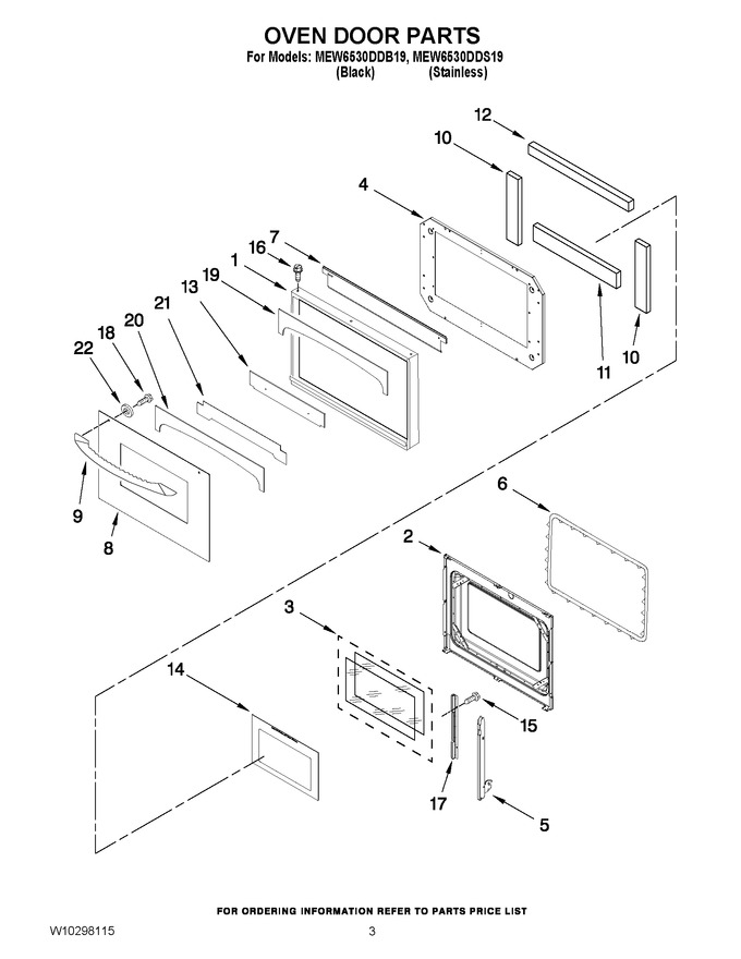 Diagram for MEW6530DDB19