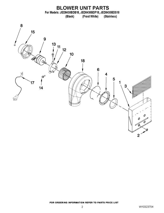 Diagram for JED8430BDF18