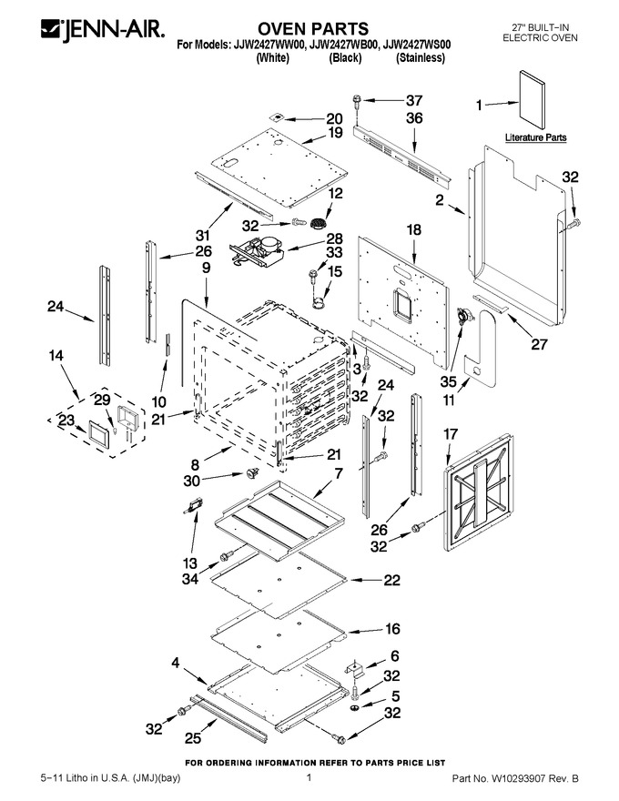 Diagram for JJW2427WW00