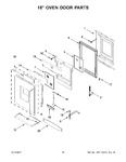 Diagram for 09 - 18" Oven Door Parts