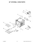 Diagram for 10 - 30" Internal Oven Parts