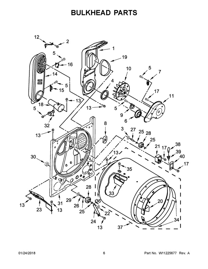 Diagram for MGDC465HW0