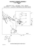 Diagram for 04 - W10293911 Burner Assembly