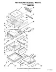 Diagram for 03 - Refrigerator Shelf Parts