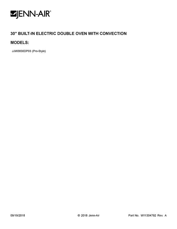 Diagram for JJW3830DP03