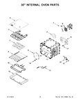 Diagram for 10 - 30" Internal Oven Parts