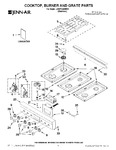 Diagram for 01 - Cooktop, Burner And Grate Parts