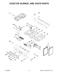 Diagram for 03 - Cooktop, Burner, And Grate Parts