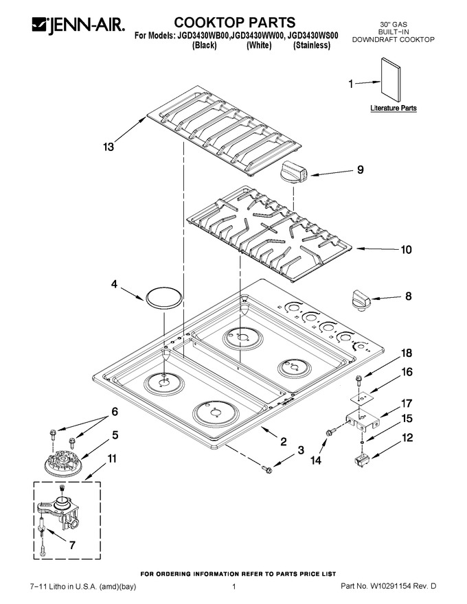 Diagram for JGD3430WW00