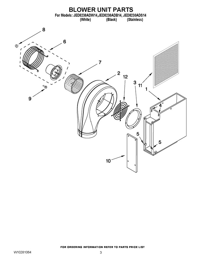 Diagram for JED8230ADW14