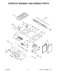 Diagram for 03 - Cooktop, Burner, And Griddle Parts