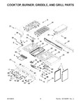 Diagram for 03 - Cooktop, Burner, Griddle, And Grill Parts