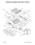 Diagram for 03 - Cooktop, Burner, And Grill Parts