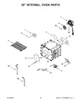 Diagram for 10 - 30" Internal Oven Parts