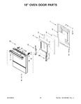 Diagram for 09 - 18" Oven Door Parts