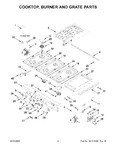 Diagram for 02 - Cooktop, Burner And Grate Parts