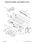 Diagram for 03 - Cooktop, Burner, And Griddle Parts