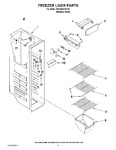 Diagram for 04 - Freezer Liner Parts