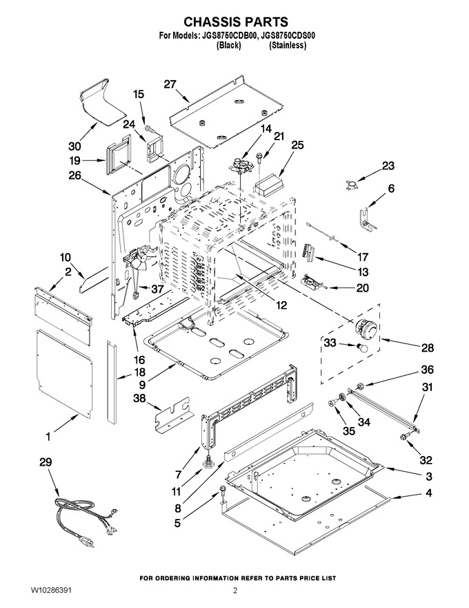 Diagram for JGS8750CDB00