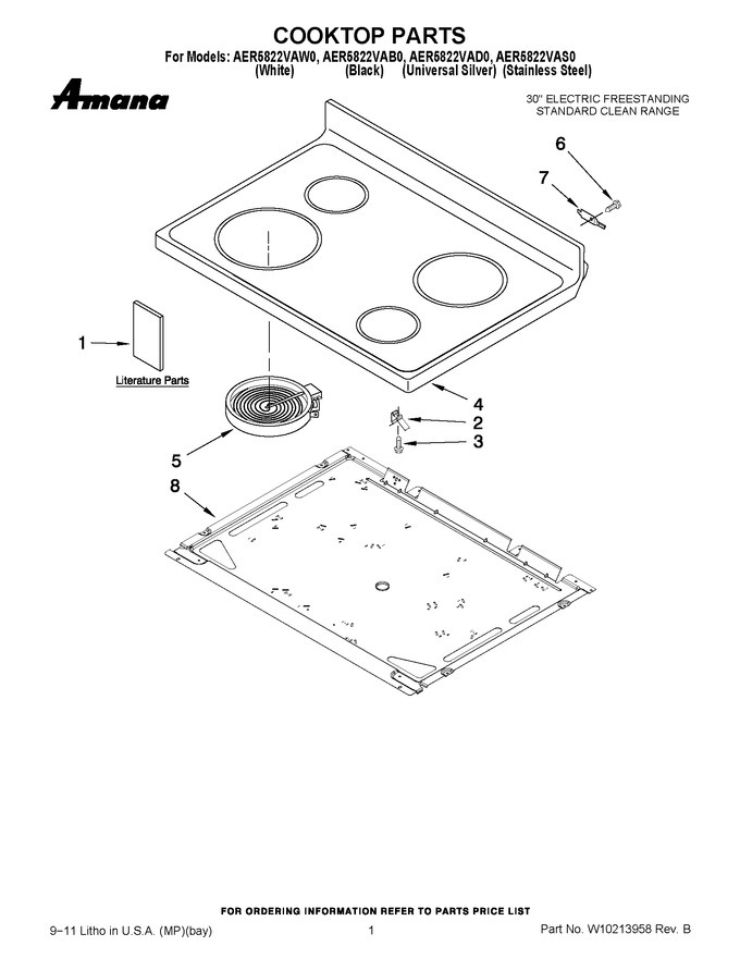 Diagram for AER5822VAS0