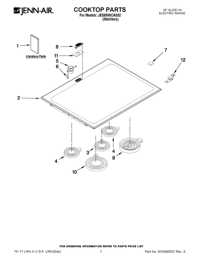 Diagram for JES8850CAS02