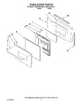 Diagram for 02 - Oven Door Parts