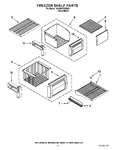 Diagram for 03 - Freezer Shelf Parts