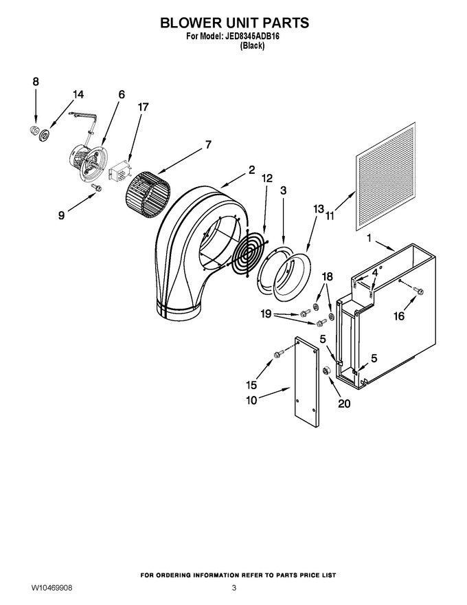 Diagram for JED8345ADB16