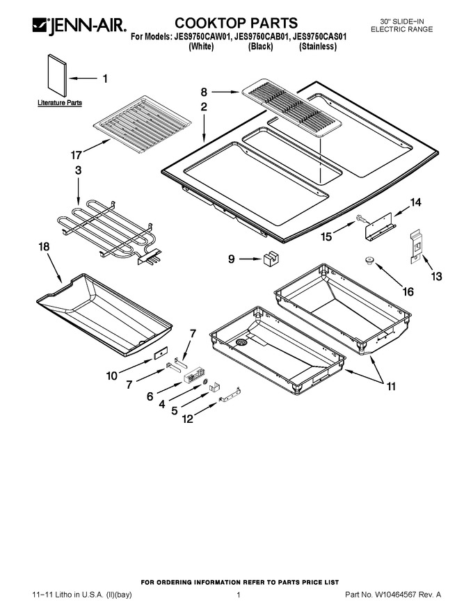 Diagram for JES9750CAS01