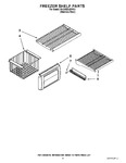 Diagram for 03 - Freezer Shelf Parts