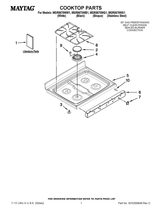 Diagram for MGR8670WW1