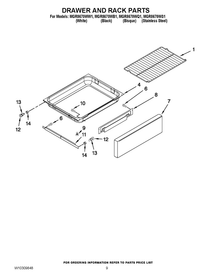 Diagram for MGR8670WQ1