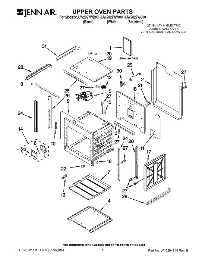 Diagram for JJW2827WW00