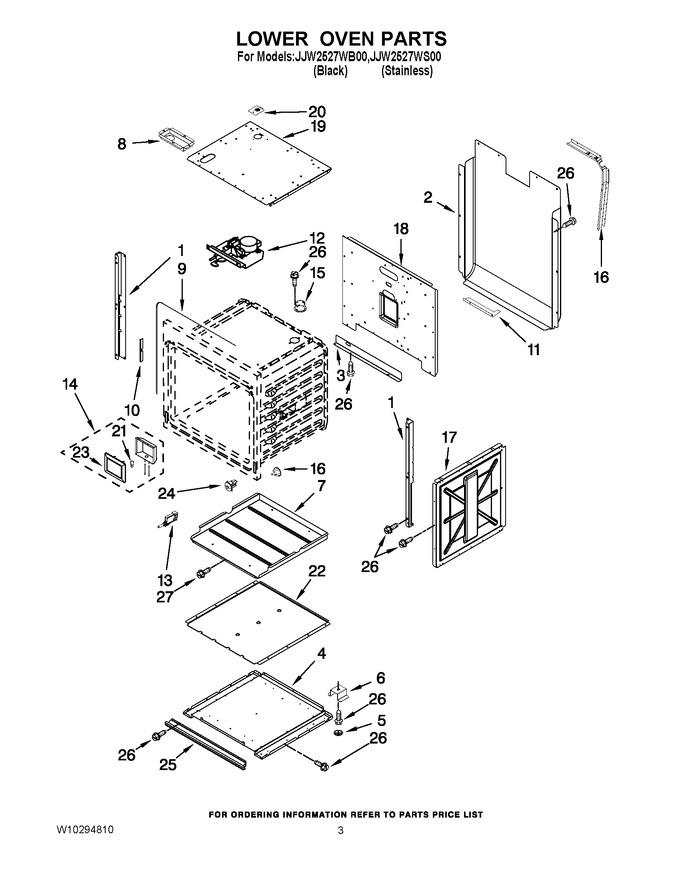 Diagram for JJW2527WB00