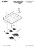 Diagram for 01 - Cooktop Parts