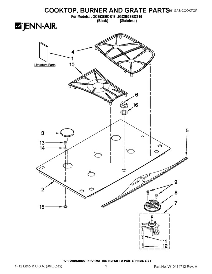 Diagram for JGC9536BDS16