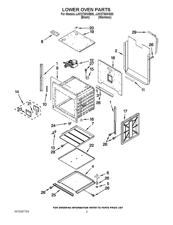 Diagram for JJW2730WB00