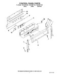 Diagram for 02 - Control Panel Parts