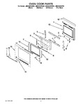 Diagram for 02 - Oven Door Parts