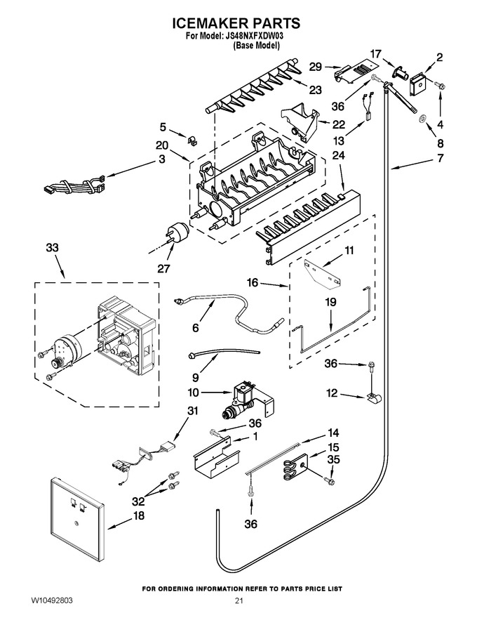 Diagram for JS48NXFXDW03