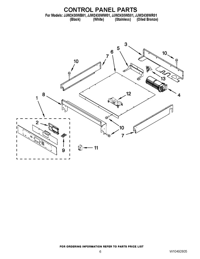 Diagram for JJW2430WS01