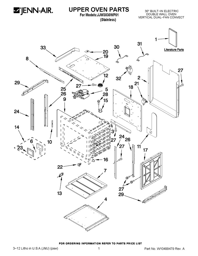 Diagram for JJW3830WP01