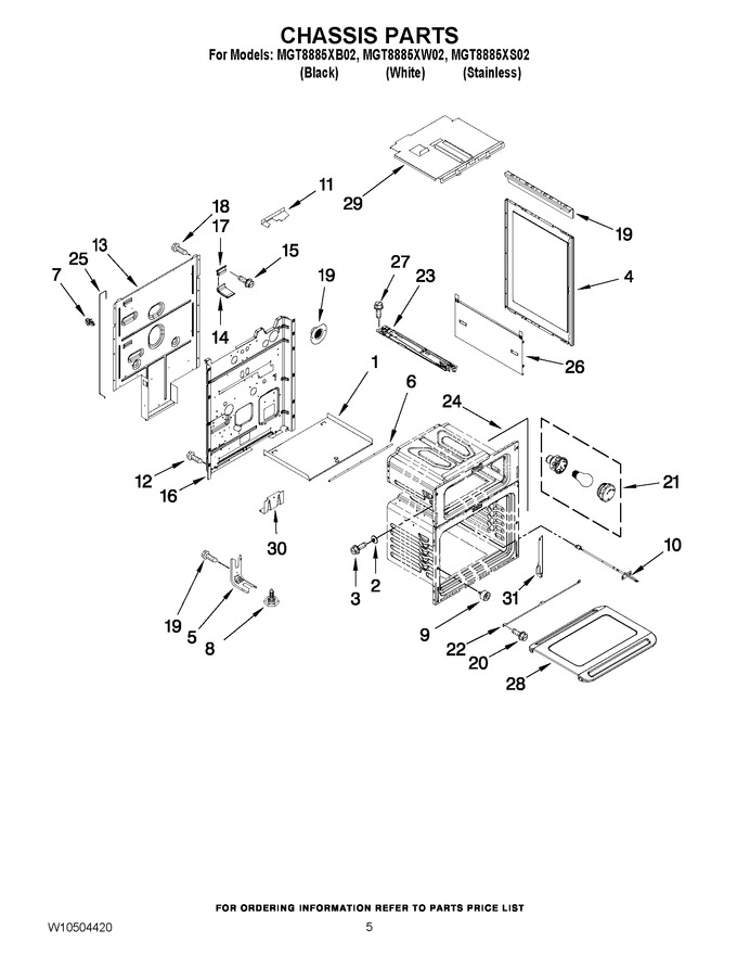 Diagram for MGT8885XW02