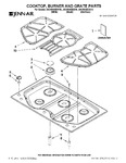 Diagram for 01 - Cooktop, Burner And Grate Parts