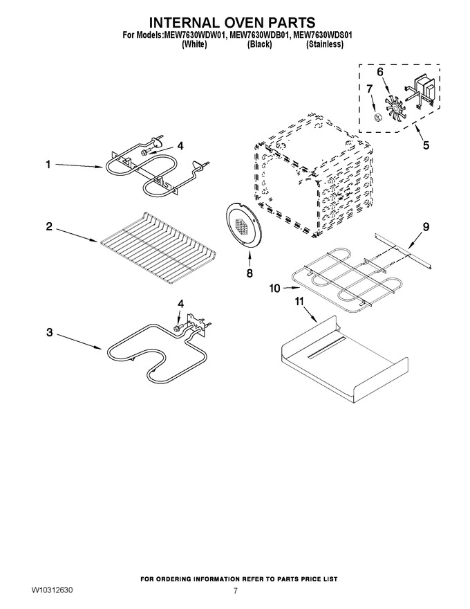 Diagram for MEW7630WDW01